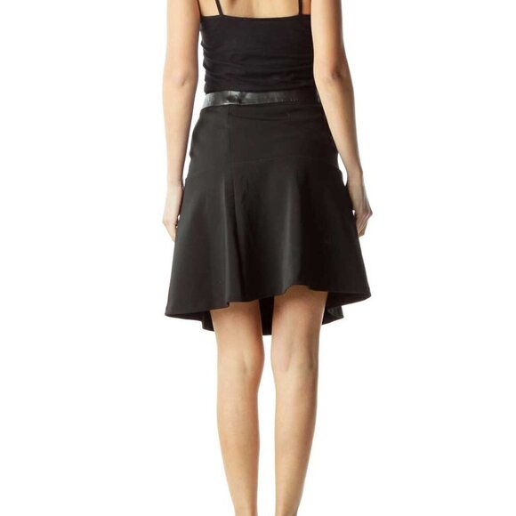 Ann Taylor Black Flared Mini Skirt - Picture 2 of 3